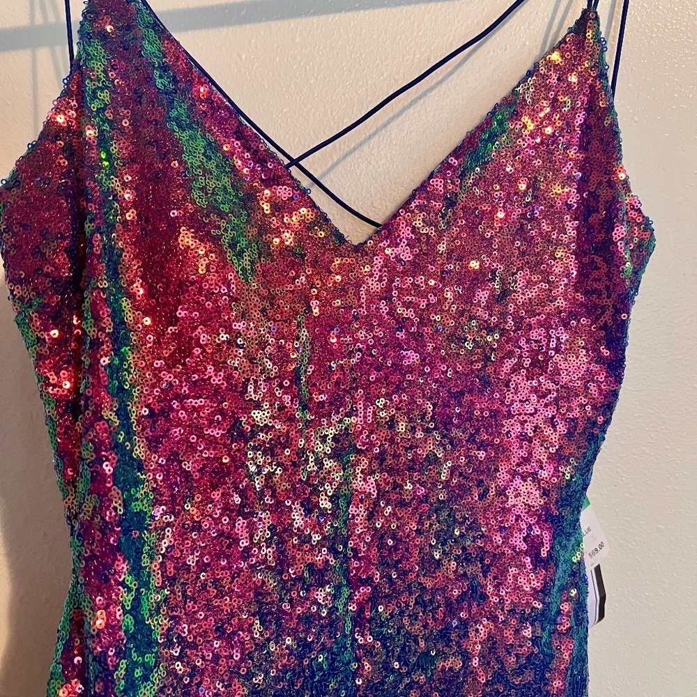 NWT 🥀 B. Darlin Women's Sequin Mini Dress - Picture 7 of 12